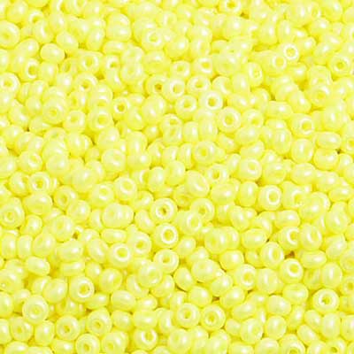 Czech - 10/0 Seed Beads - Shiny Yellow (500g Strung)