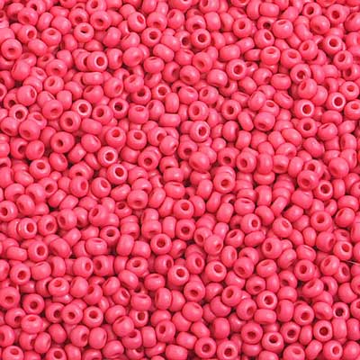 Czech - 10/0 Seed Beads - Opaque Red Matte (500g)