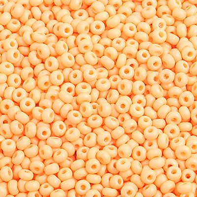 Czech - 10/0 Seed Beads - Opaque Orange Matte (500g)