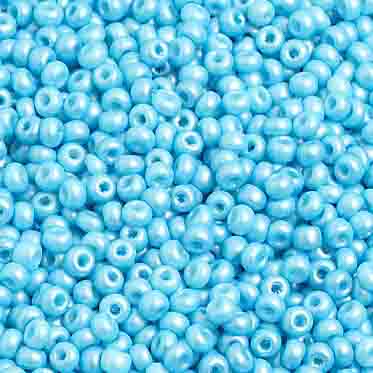 Czech Seed Beads - 10/0 - Metallic Shiny Turquoise (hank)