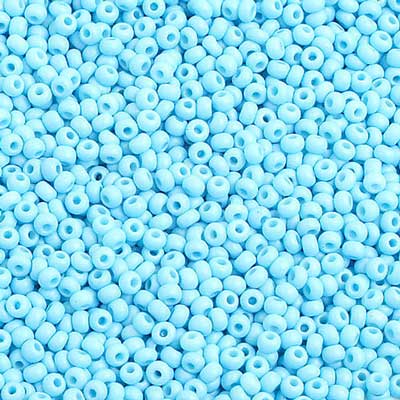 Czech - 10/0 Seed Beads - Opaque Aqua Matte (500g)