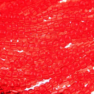 Czech - 10/0 Seed Beads - Transparent Light Red (500g)