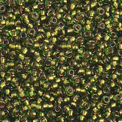 Czech - 10/0 Seed Beads - Copper-lined Green (500g)