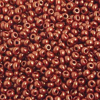 Czech - 10/0 Seed Beads - Opaque Light Brown Luster (500g)