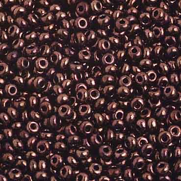 Czech - 10/0 Seed Beads - Purple Brown Lustred (500g)