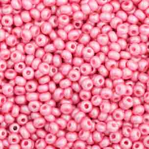 Czech - 10/0 Seed Beads - Shiny Pink (500g)