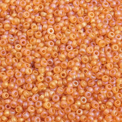 Czech - 10/0 Seed Beads - Transparent Topaz AB Matte (500g)