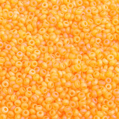 Czech - 10/0 Seed Beads - Transparent Gold Yellow Matte AB (500g)