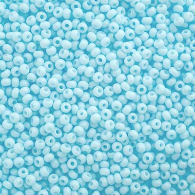 Czech - 10/0 Seed Beads - Chalk Light Blue Solgel (500g)