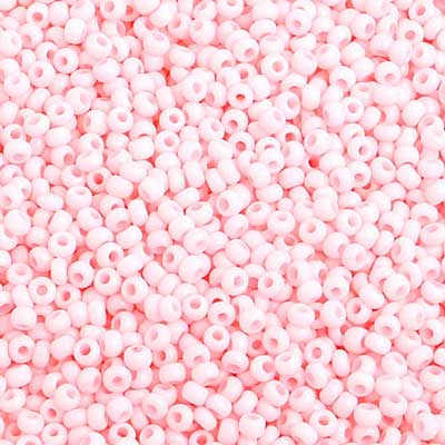 Czech - 10/0 Seed Beads - Chalk Light Pink Solgel (500g)