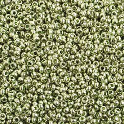 Czech - 10/0 Seed Beads - Metallic Light Yellow SOGEL Solgel (500g)