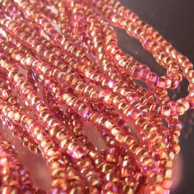 Czech - 10/0 Seed Beads - Copper Pink AB Solgel (500g)