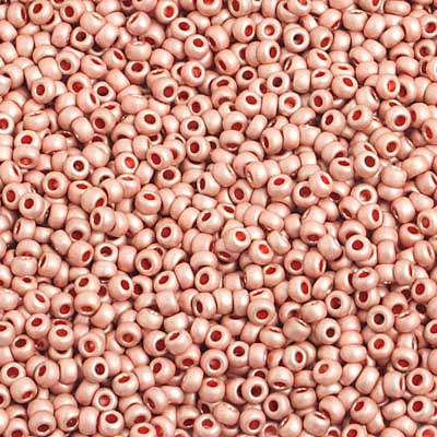 Czech - 10/0 Seed Beads - Metallic Beige Matte Terra Color (500g Strung)