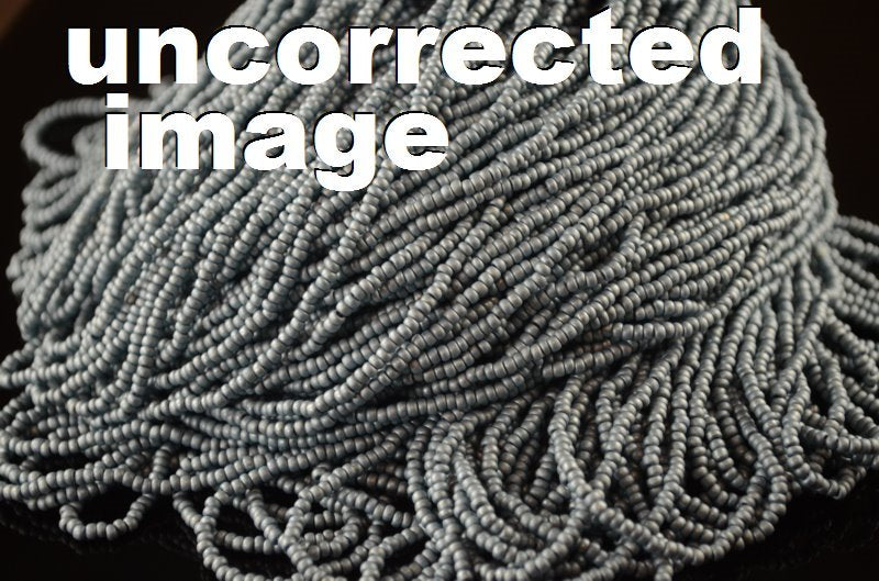 Czech Seed Beads - 10/0 - Matte Metallic Turquoise/Grey [Terra] (hank)