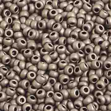 Czech - 10/0 Seed Beads - Metallic Brown Matte Terra Color (500g Strung)