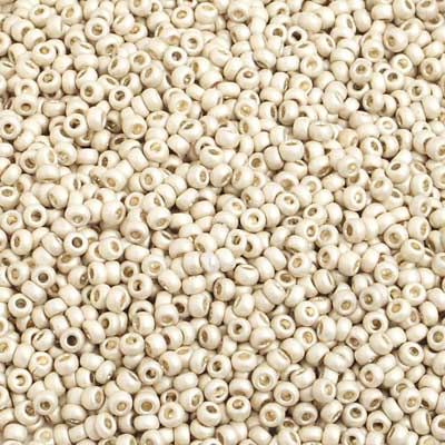 Czech - 10/0 Seed Beads - Metallic Silver Matte Terra Color (500g)
