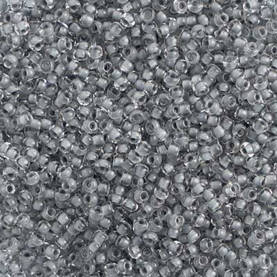 Czech - 10/0 Seed Beads - Color Lined Grey Terra Color (500g)