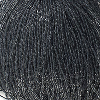Czech - 10/0 Seed Beads - Color Lined Black Terra Color (500g Strung)