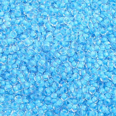 Czech - 10/0 Seed Beads - Color Lined Blue Turquoise Terra Color (500g)
