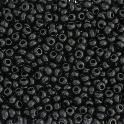 Czech - 10/0 Seed Beads - Jet-Terra Pearl Brown Dyed (500g)