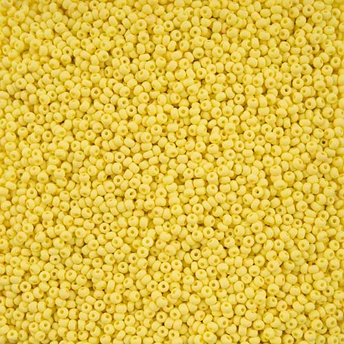 Czech Seed Beads - 10/0 - Permalux Light Yellow Matte (250g)