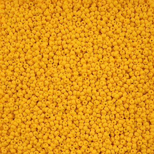 Czech Seed Beads - 10/0 - Permalux Dark Yellow Matte (250g)