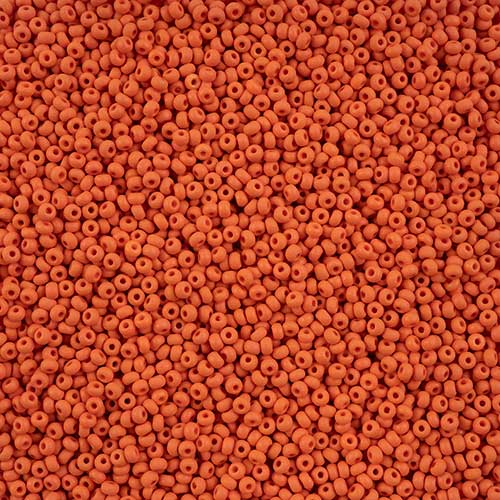Czech Seed Beads - 10/0 - Permalux Orange Matte (250g)