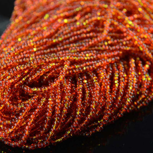 Czech - 10/0 Seed Beads - Transparent Fire Opal (500g)