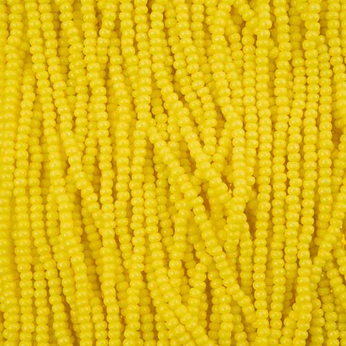 Czech - 10/0 Seed Beads - Terra Intensive Yellow (500g Strung)