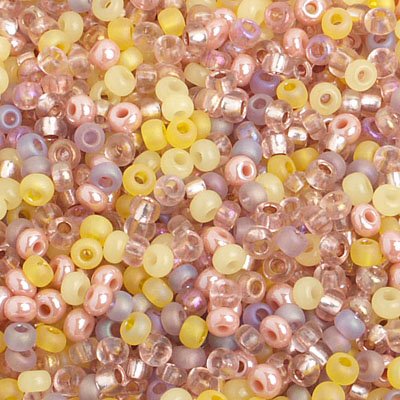 Czech Seed Beads - 8/0 - Topaz Pink Mix (500g)
