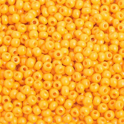 Czech Seed Beads - 8/0 - Light Opaque Orange (500g Strung)