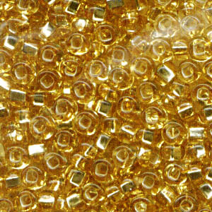 Czech Seed Beads - 8/0 - Silver Lined Gold (500g)