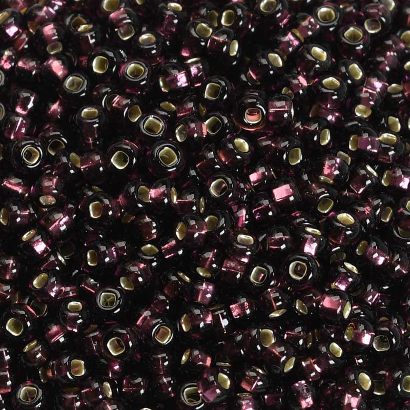 Czech Seed Beads - 8/0 - Silver Lined Purple (500g)