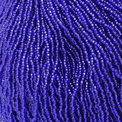 Czech Seed Beads - 8/0 - Silver Lined Royal Blue (20g)