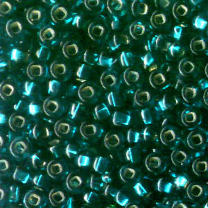Czech Seed Beads - 8/0 - Silver Lined Teal (500g)