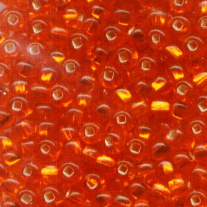Czech Seed Beads - 8/0 - Silver Lined Orange (500g)