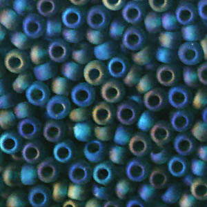 Czech Seed Beads - 8/0 - Transparent Green Matte AB (20g)