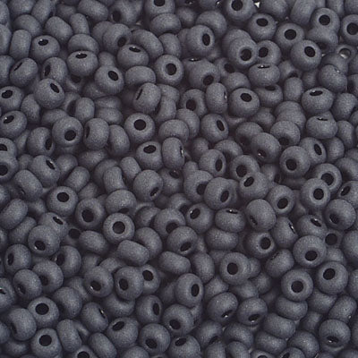Czech Seed Beads - 8/0 - Opaque Matte Black (500g)