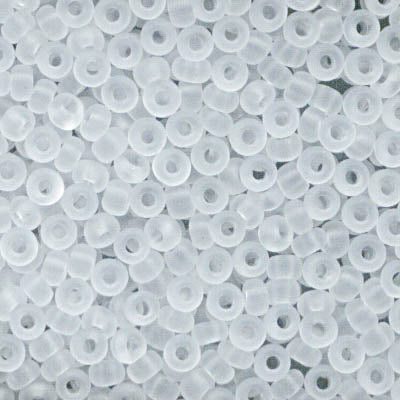 Czech Seed Beads - 8/0 - Transparent Matte Crystal (500g Strung)