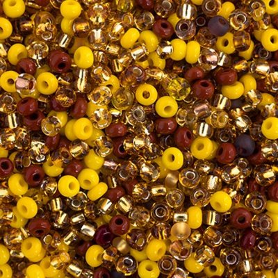 Czech Seed Beads - 8/0 - Warm Golden Brown Mix (500g)