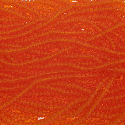 Czech Seed Beads - 8/0 - Transparent Orange (500g Strung)