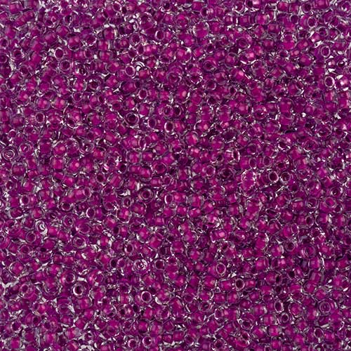 Czech Seed Beads - 8/0 - Crystal Color Lined Neon Purple (500g)