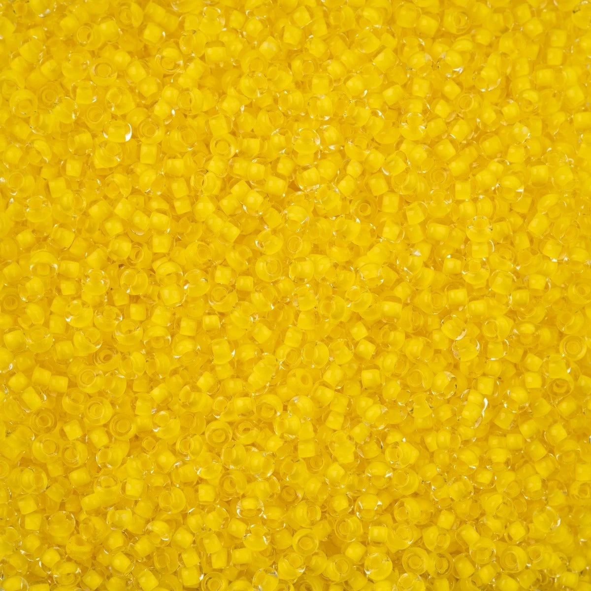 Czech Seed Beads - 8/0 - Crystal Color Lined Terra Intensive Yellow (500g)