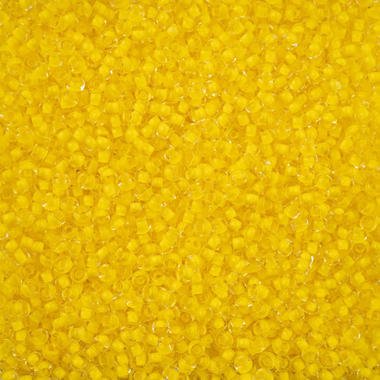 Czech Seed Beads - 8/0 - Crystal Color Lined Terra Intensive Yellow (500g)
