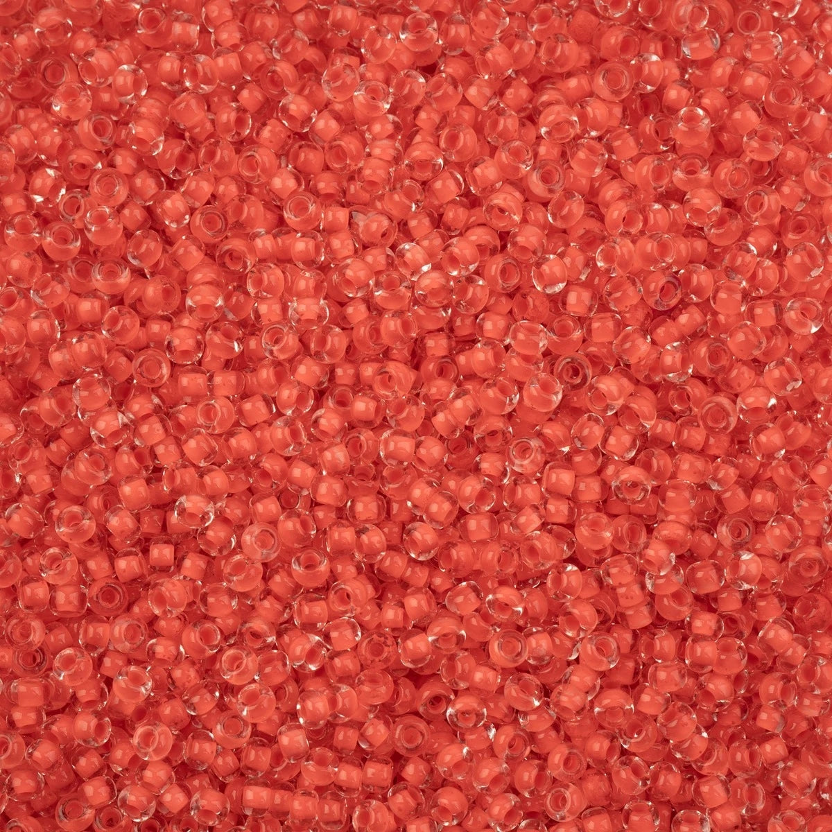 Czech Seed Beads - 8/0 - Crystal Color Lined Terra Intensive Orange (500g)