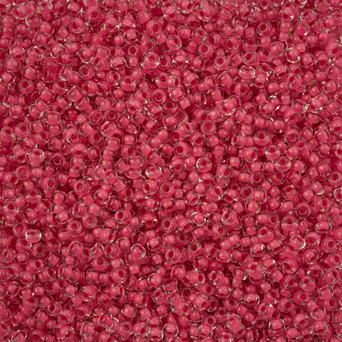 Czech Seed Beads - 8/0 - Crystal Color Lined Terra Intensive Rose (500g)