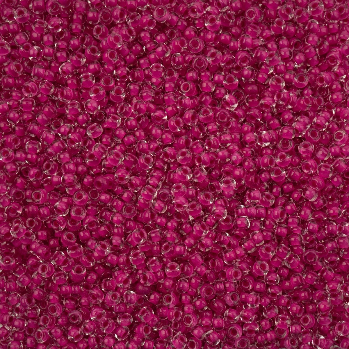 Czech Seed Beads - 8/0 - Crystal Color Lined Terra Intensive Pink (500g)