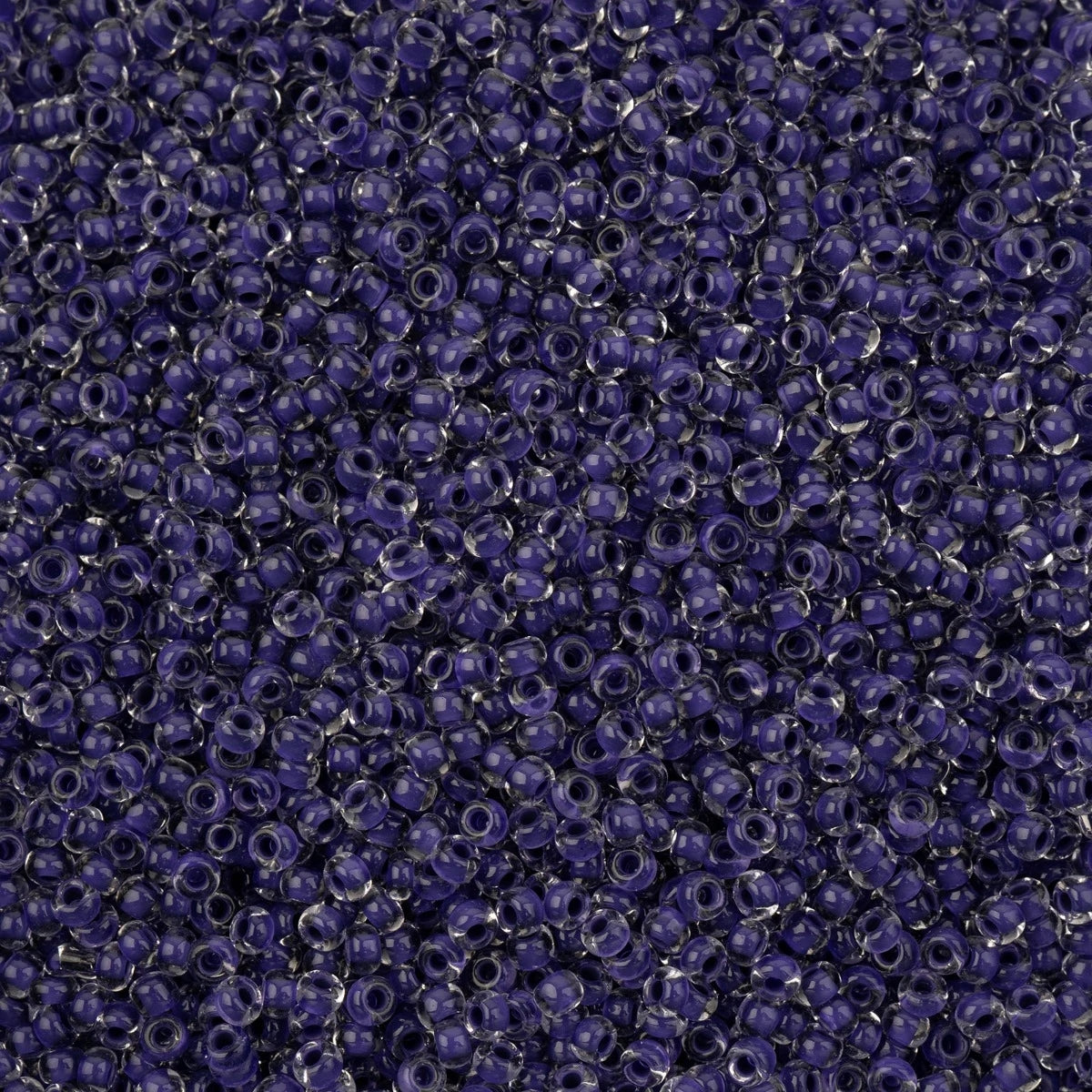 Czech Seed Beads - 8/0 - Crystal Color Lined Terra Intensive Purple (500g)