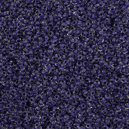 Czech Seed Beads - 8/0 - Crystal Color Lined Terra Intensive Purple (500g)
