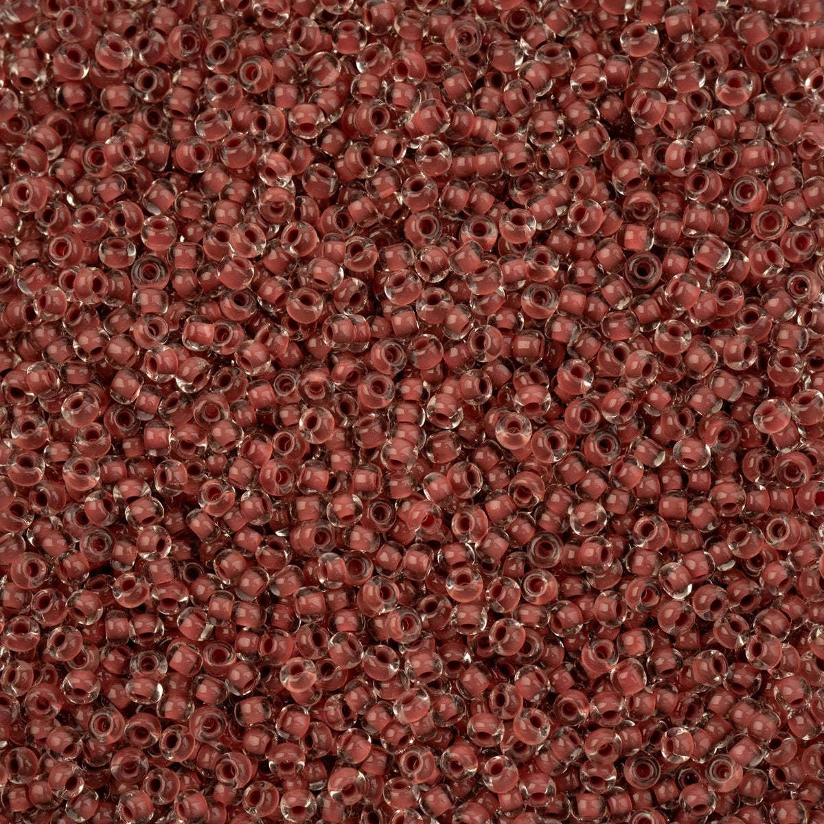 Czech Seed Beads - 8/0 - Crystal Color Lined Terra Intensive Brown (500g)